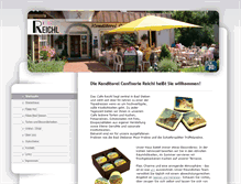 Tablet Screenshot of cafe-reichl.de